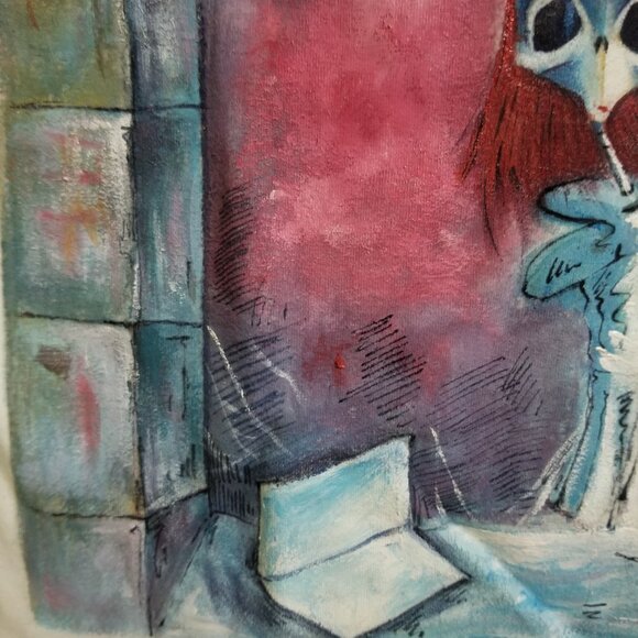 (READ DESCRIPTION) Handpainted Women's Shirt - Picture 5 of 8